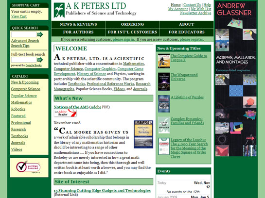 A K Peters, Ltd.